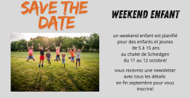 Weekend enfant/jeunes